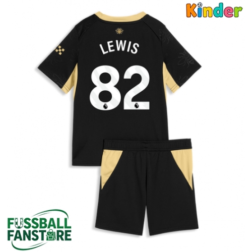 Manchester City Rico Lewis #82 Replik Auswärtstrikot Kinder 2026-27 Kurzarm (+ Kurze Hosen)